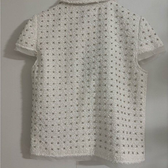 JASON WU Snow White Woven Beaded Button Jacket - Picture 6 of 10